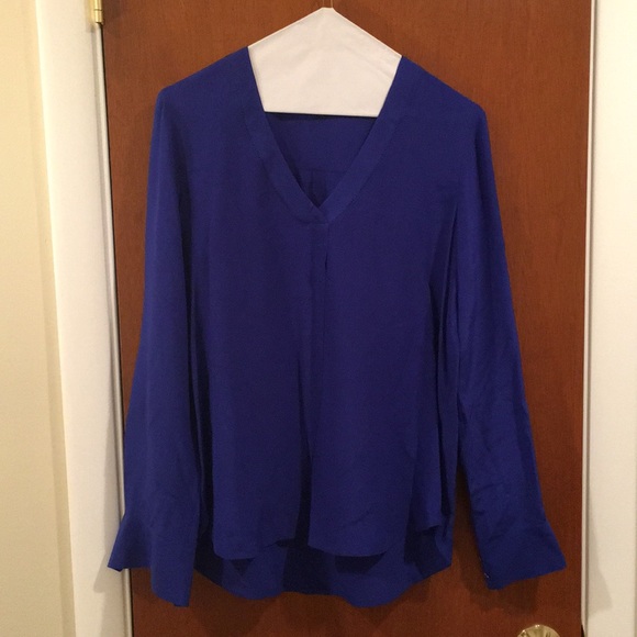 JCREW Silky Drapey V-Neck Blouse - Picture 2 of 2